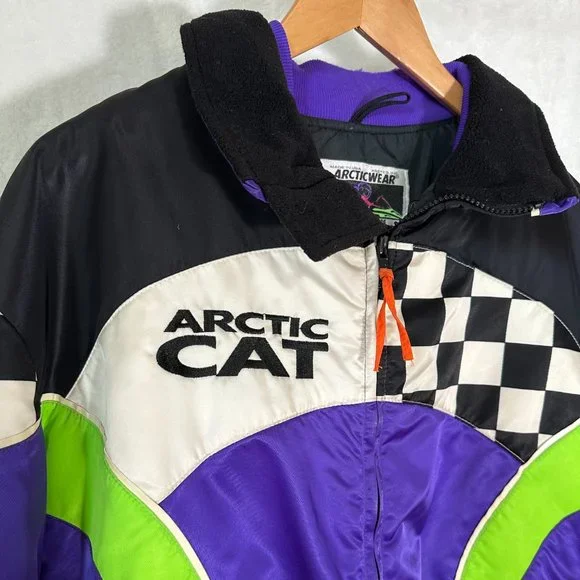 90's Vintage Arctic Cat Snowmobile Jacket - Picture 3 of 7